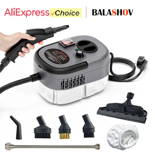 2500W High And Temperature Handheld Steam Cleaners Air Conditioner Kitchen Hood Car Steam Clean Machine Floor and More Cleaning.