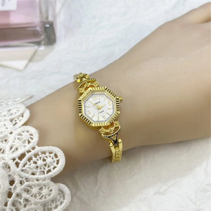 Luxury Famous Brand Oval Dial Women Watch Fashion Small Thin Gold Bracele Quartz Wristwatch Clock Gift Dropshipping Montre Femme.