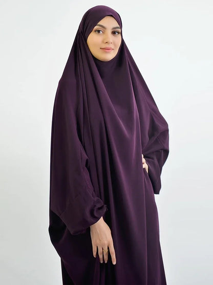 Eid Hooded Muslim Women Hijab Dress Prayer Garment Abaya Long Khimar Full Cover Ramadan Gown Abayas Islamic Clothes Niqab jilbab.
