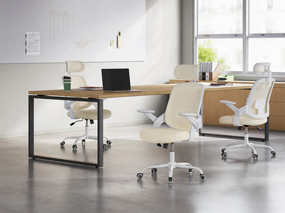 WOLTU Ergonomischer Netz-Bürostuhl, anhebbarer Gaming-Stuhl mit Kopfstütze, verstellbare Lordosenstütze, drehbarer Computerstuhl mit hoher Rückenlehne