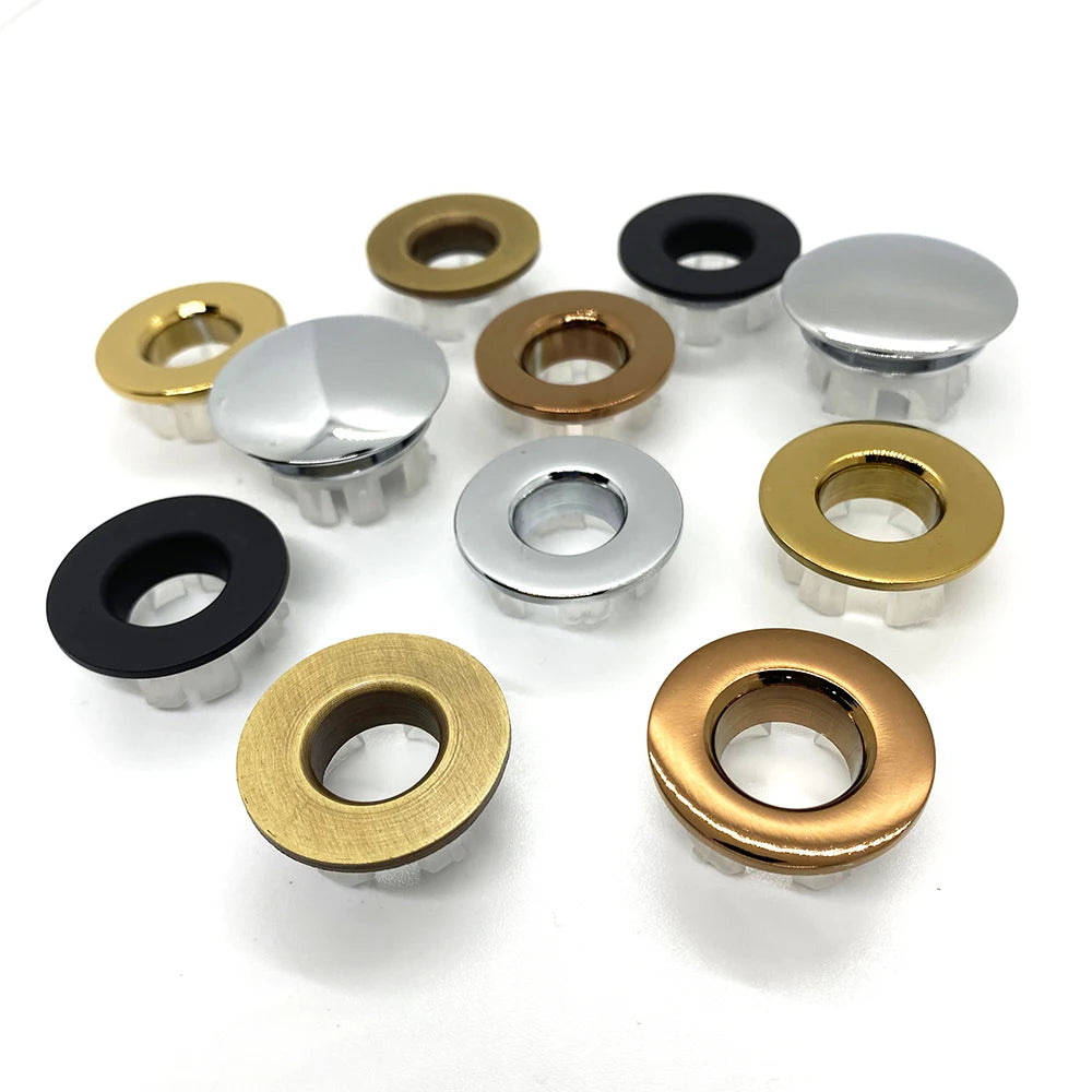 Bad Überlauf Ring Dekor Abdeckung Waschbecken Loch Ring Messing Waschbecken Überlauf Ring Becken Abfall abdeckung Filter Bad Renovierung