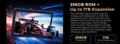 HOTWAV R10 Pro Rugged Tablet Android 14 10.1'' HD+ 13MP Camera Pad 10800mAh Battery 8GB 256GB 8-core OTG Charging Tablet PC