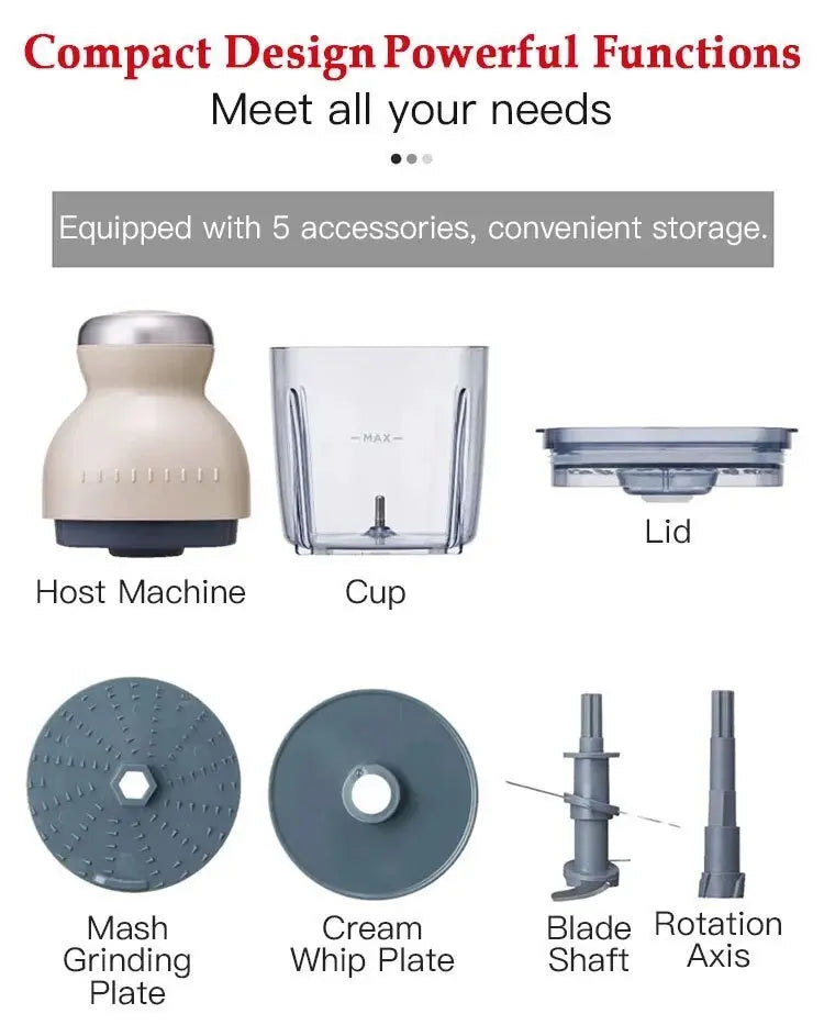 Intelligent Electric Cuisinart Easily Create Delicious Meals Multifunctional Blender Kitchen Tools.