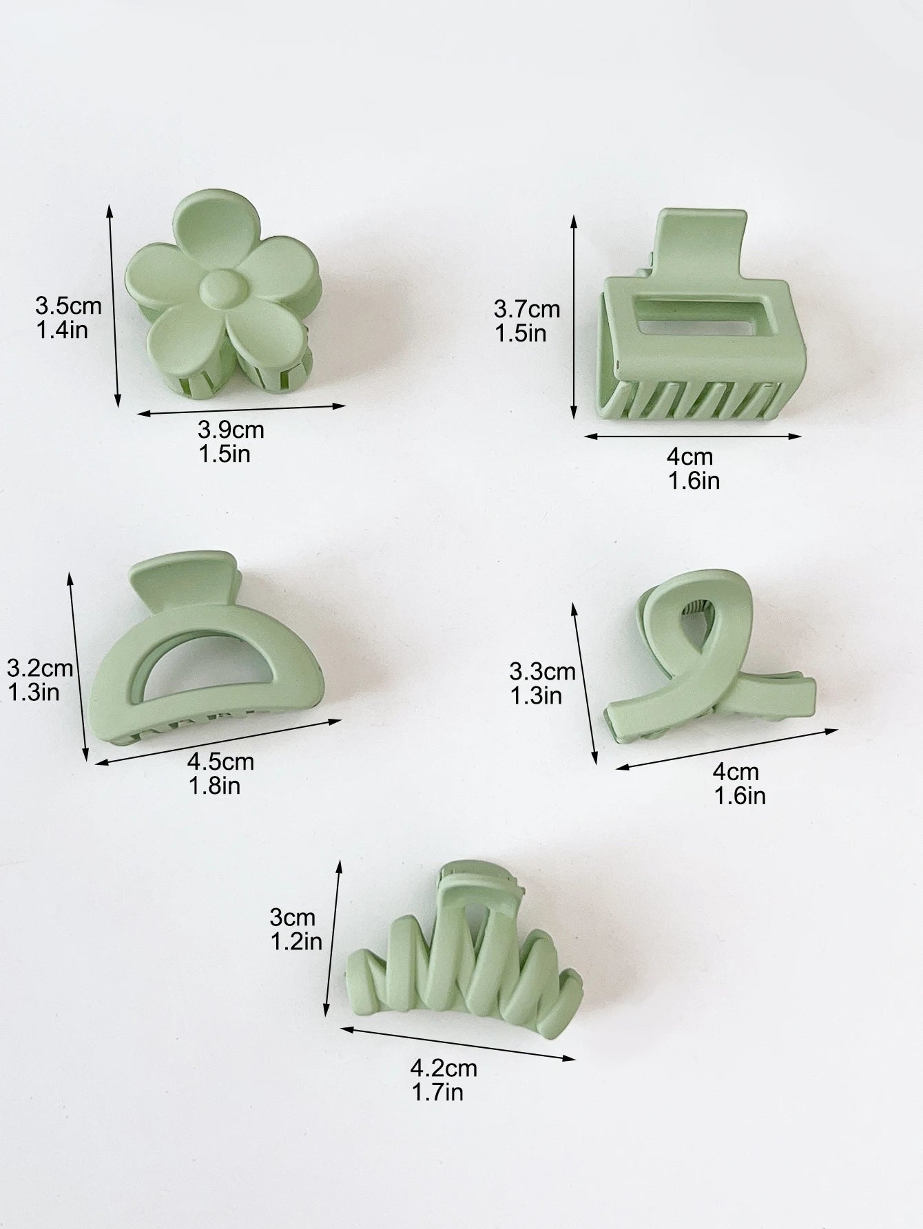 10 Pcs Pink Small Claw Clips Set,Matte Tiny Flower Jaw Clips for Women Girls,5 Style Nonslip for Thin Medium Fine Hair.