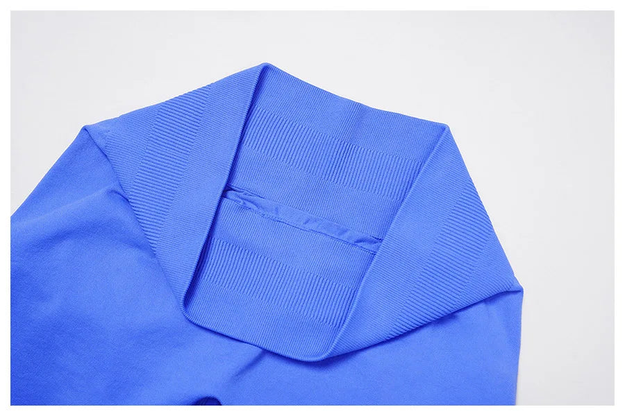 2PCS Yoga Suit Sports Set Women Gym Set Woman Tracksuit Running Workout Long Sleeve Sports Shirt Shorts and bra set Sport Outfit