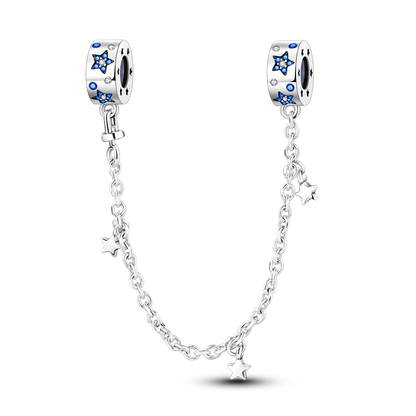 Silver Clasp 925 Sterling Silver CZ pave Clip Charms Daisy Beads Stopper Safety Chain fit Original Bangle Bracelet Jewelry Clip