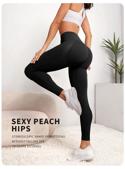 New High Waist Yoga Pants for Women - Tummy Control Leggings, Stretchy Soft Workout Running Pants, Comfortable Gym Sports Pants".