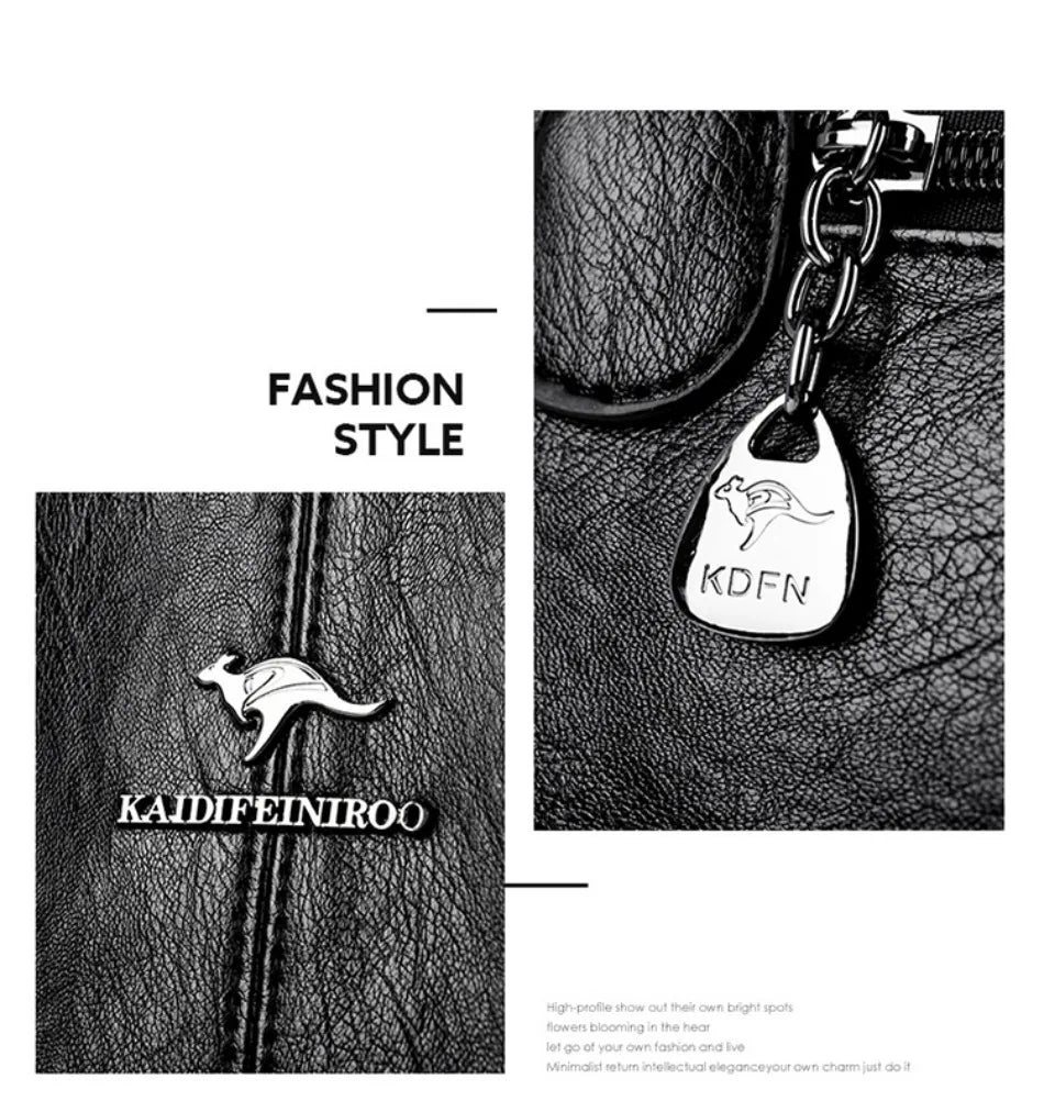 Genuine 3Layers High Quality Soft PU Leather Ladies Shoulder Crossbody Bags for Women  Luxury Handbags  Women  Designer A Main.