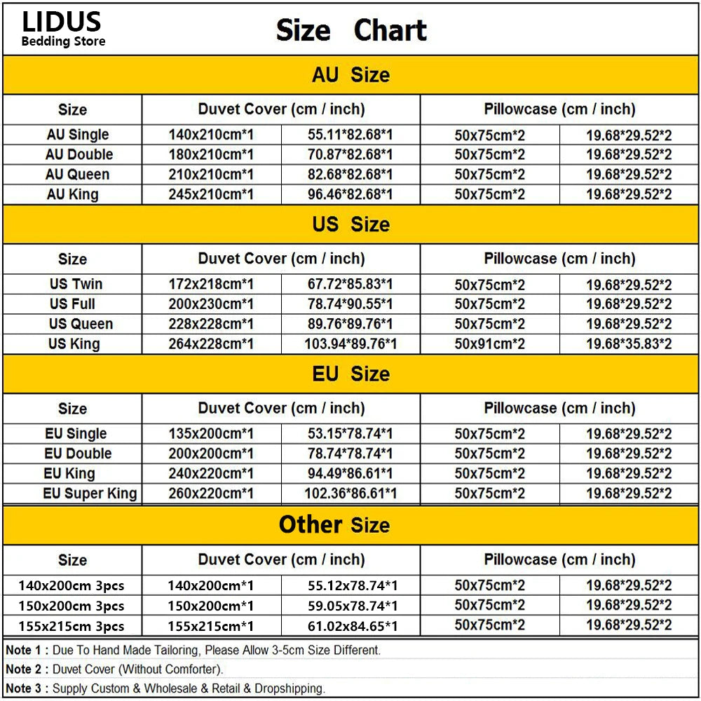 Home Living Luxury 3D Wolf Print 2/3Pcs Comfortable Duvet Cover PillowCase Bedding Sets Queen And King EU/US/AU Size.