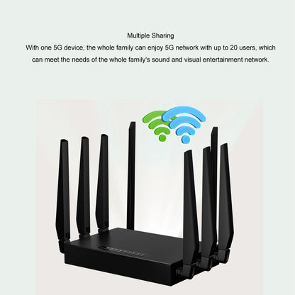5G CPE WiFi 6 Router Gigabit Plug and Play Heat Dissipation Dual Band WiFi Multiple Sharing WiFi 6 Ethernet Router for Home.