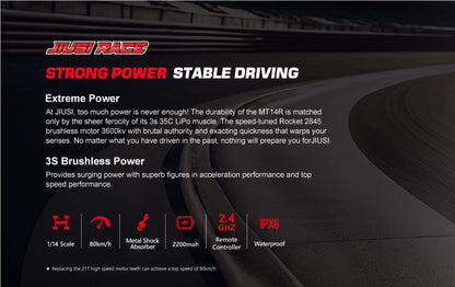 Teeggi 1/14 4WD High Speed Rc Off-road Car 100KM/H Brushless motor 3S Remote Control Truck Drift Racing Cars Toys For kid Gifts