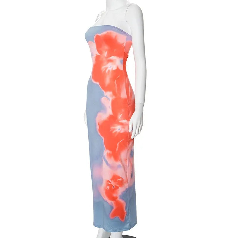 Frauen Kleider Sommer Neue Streetwear Fashion Print Beiläufige Dünne Kleid Sexy Off Schulter Elegante Weibliche Club Party Kleid Kleidung.