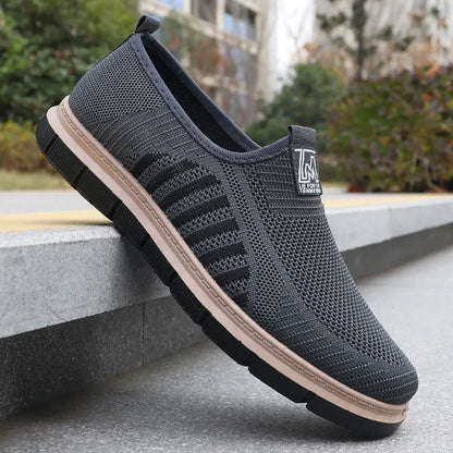 Men's Casual Sneakers Spring Summer Breathable Mesh Lightweight Soft Sole Antimicrobial Free Shipping Shoes.