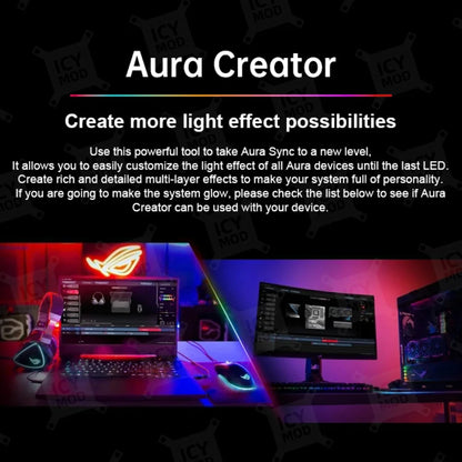 ASUS GR701 Laser Engraving Case Panel ARGB Lighting Plate ROG Strix Helios PC MOD Decorative Light Plate.