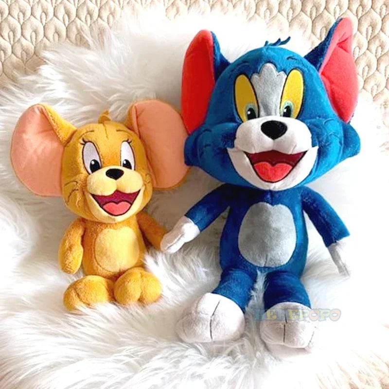 20cm-35cm Anime Tom and Jerry Plush Toy Cartoon Movie Series Clolourful Cat Mouse Cute Plushies Stuffed Animal Doll Toys.