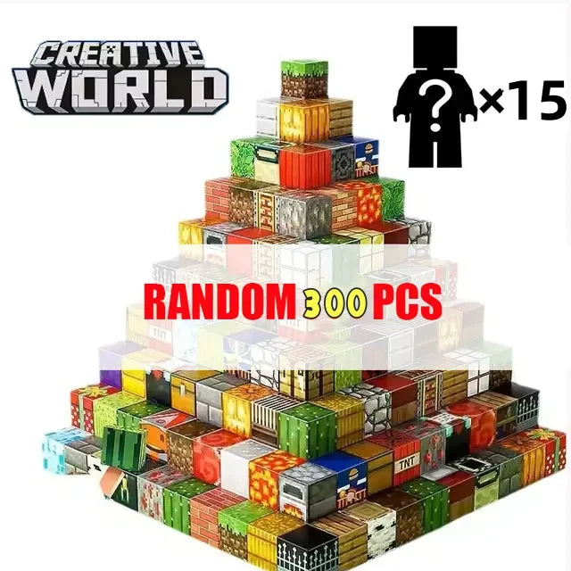 500pcs DIY Magnetics Building Blocks Mini World Magnetic World Kids DIY Model Building Blocks Puzzle Blocks For Children's TOYS.