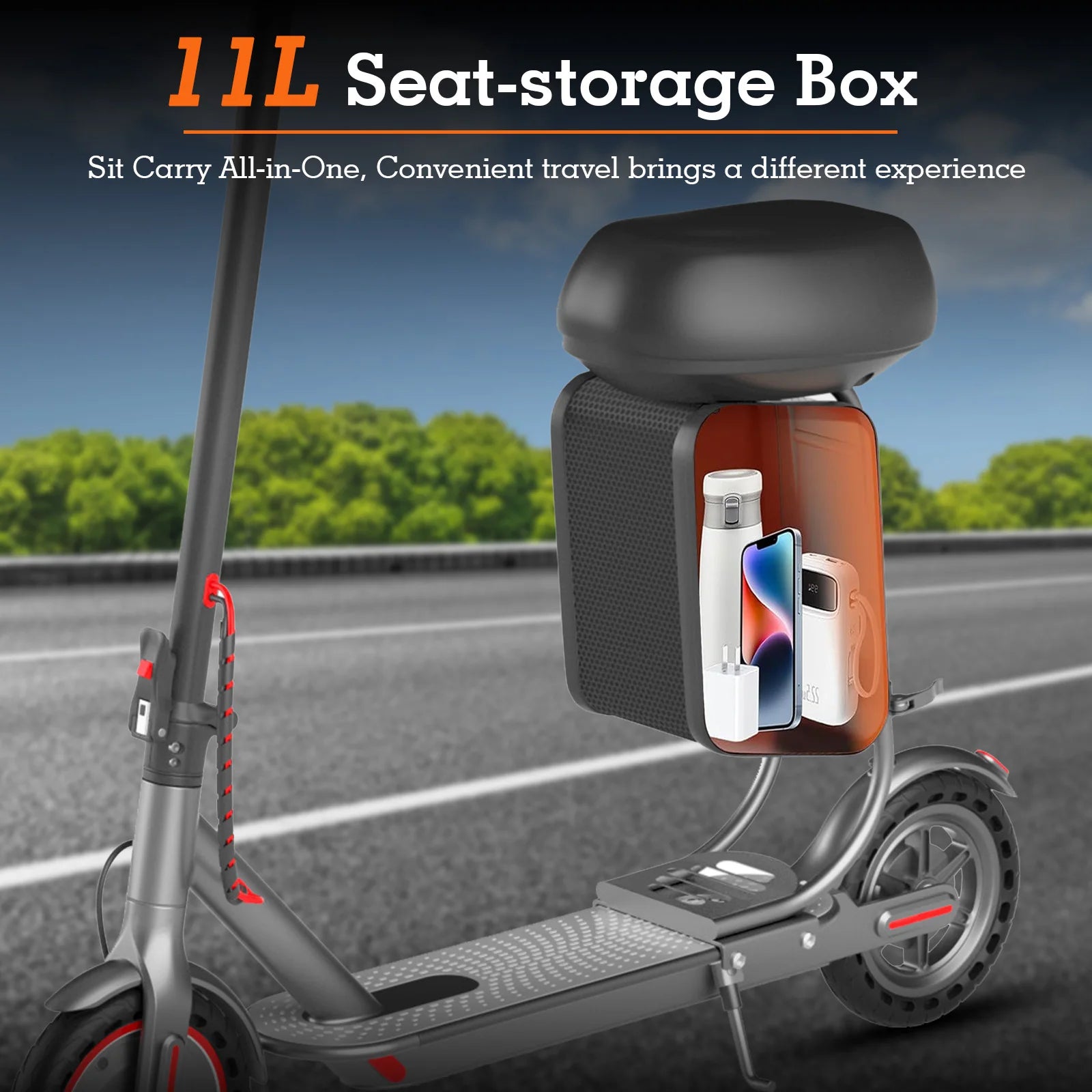 2025 New JUICEASE TX01XB Electric Scooter with Seat 350W 36V 25KM Long Range 31KM/H Smart App with Storage Compartment EScooter.