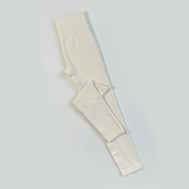 Ribbed Seamless Yoga Leggings For Gym High Waisted Push Up Sport Women Fitness Pants Workout Tummy Control Tights Female Legging