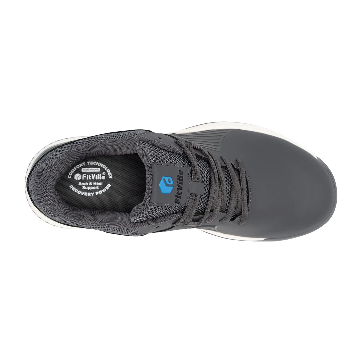 FitVille  Men's Golf Shoes Non-slip Wear-resistant Comfortable Professional Sports Sneakers for Swollen Feet Relieves Toe Pain