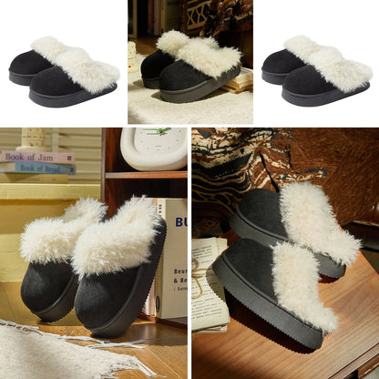 Eyriphy, Größe: 36-37 bis 46-47, Winter-Baumwollschuhe/ Pelzig/ Plateauschuhe/ Damenschuhe/ Hausschuhe Herren/ Baumwollhausschuhe Damen.