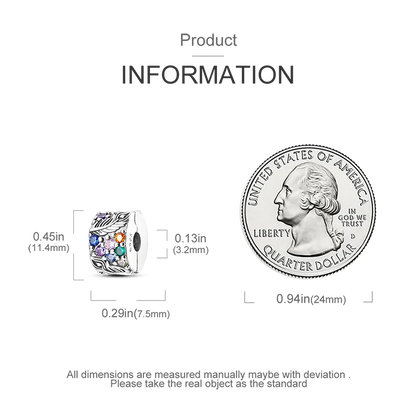 Silver Clasp 925 Sterling Silver CZ pave Clip Charms Daisy Beads Stopper Safety Chain fit Original Bangle Bracelet Jewelry Clip