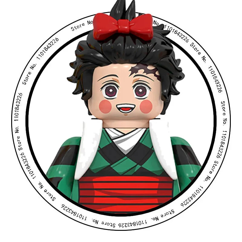 2025 Hot Toys WM6116 WM6138 Demon Slayer Blade Building Blocks Mini Action Figure Accessories Halloween Christmas Gifts for Kids.