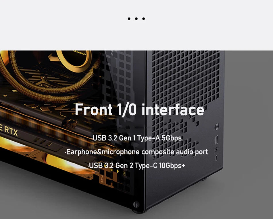 JONSBO Z20 MATX Case Detachable Handle Supports 240 Water-cooled 363mm Graphics Card Side  Transparency Desktop Mini PC Chassis