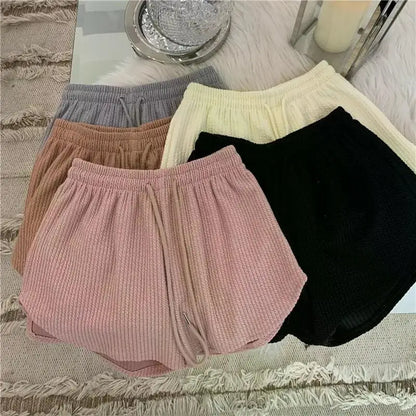 Women Gym Fitness Running Shorts Women's Summer Thin Style Loose Casual Large Size Wide Leg High Waist A-word Sports Hot Pants.