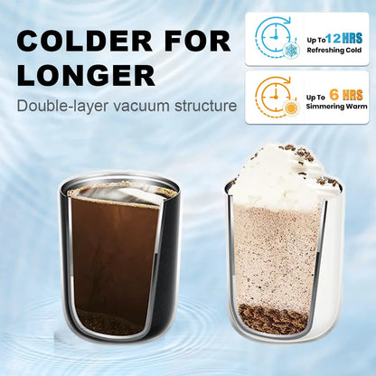 Thermos Bottle for Coffee Thermal Cup for tea Mini Tumbler Insulated Vacuum Flask Mug Stainless Steel Leakproof Travel Drinkware.