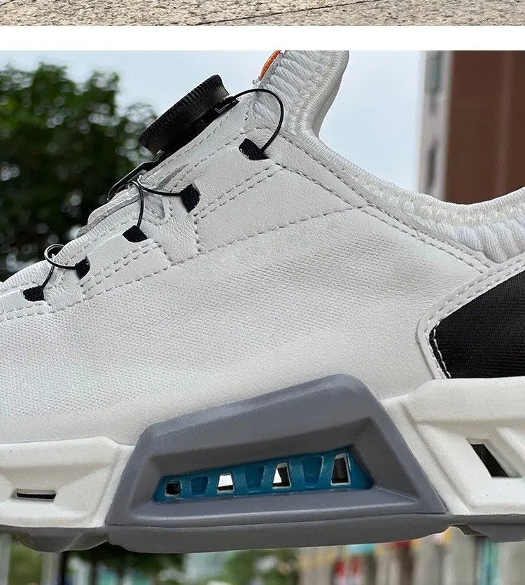 New Golf Shoes for Men Genuine Leather Golf Training Mens Black White Athletic Shoes Man Brand Golf Sneakers Man.