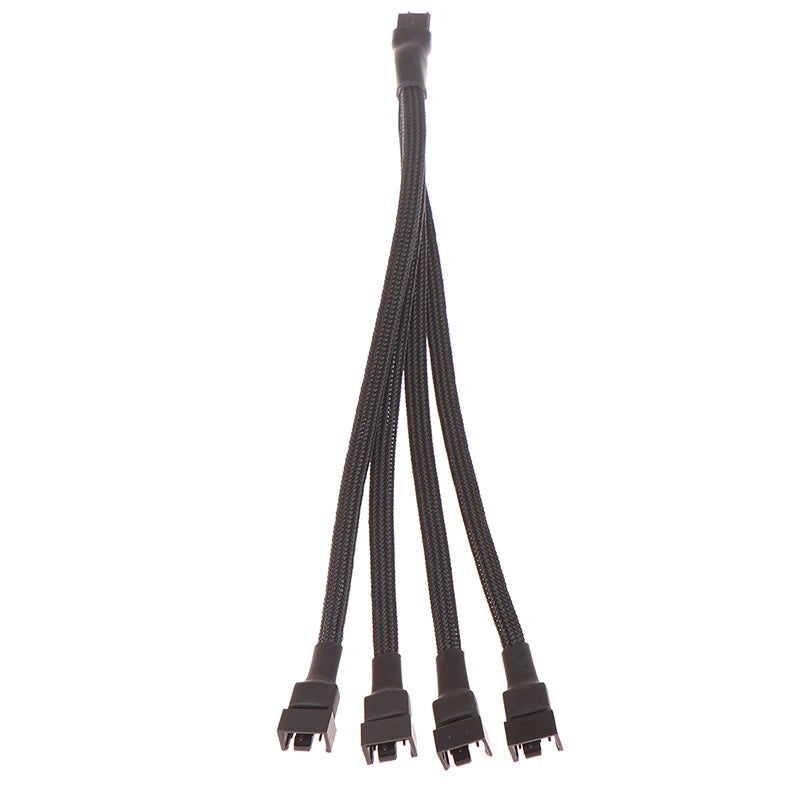 PWM Fan Splitter 4pin Adapter Cable 1 To 1 2 3 4 Computer CPU Fan Splitter PC Fan Extension Power Cable Fan Cooling Y Splitter.