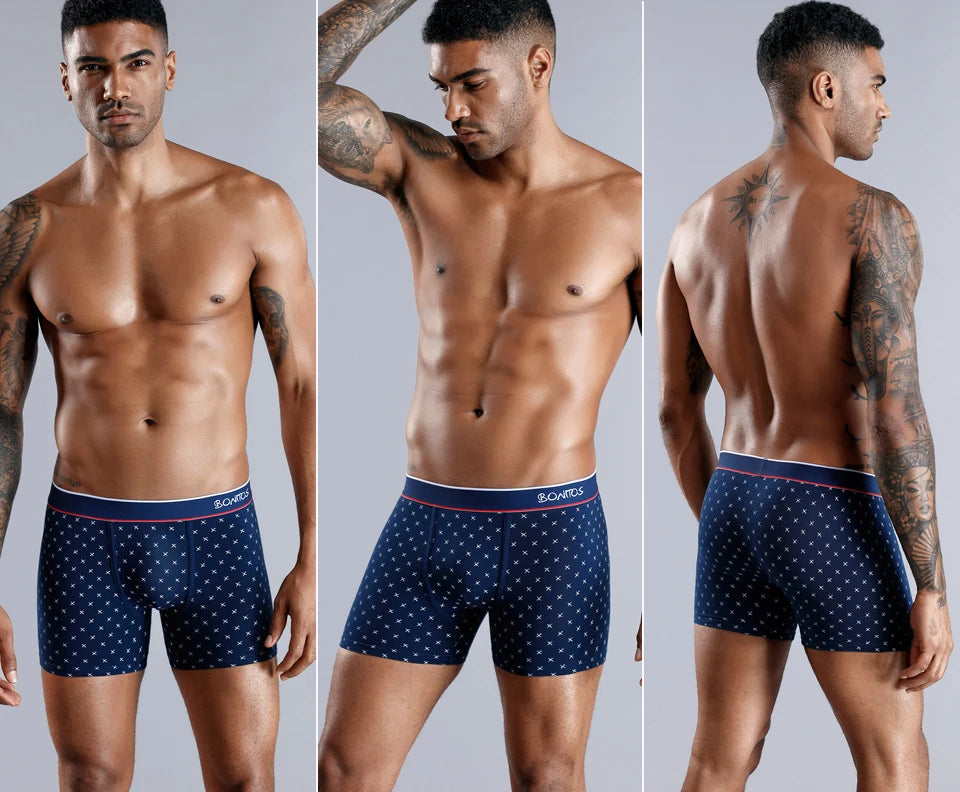4 stücke Baumwolle Boxer Für Mann Unterwäsche Sexy Druck Schlüpfer der Männer Plus Größe Marken Camouflage Herren Unterhose Shorts