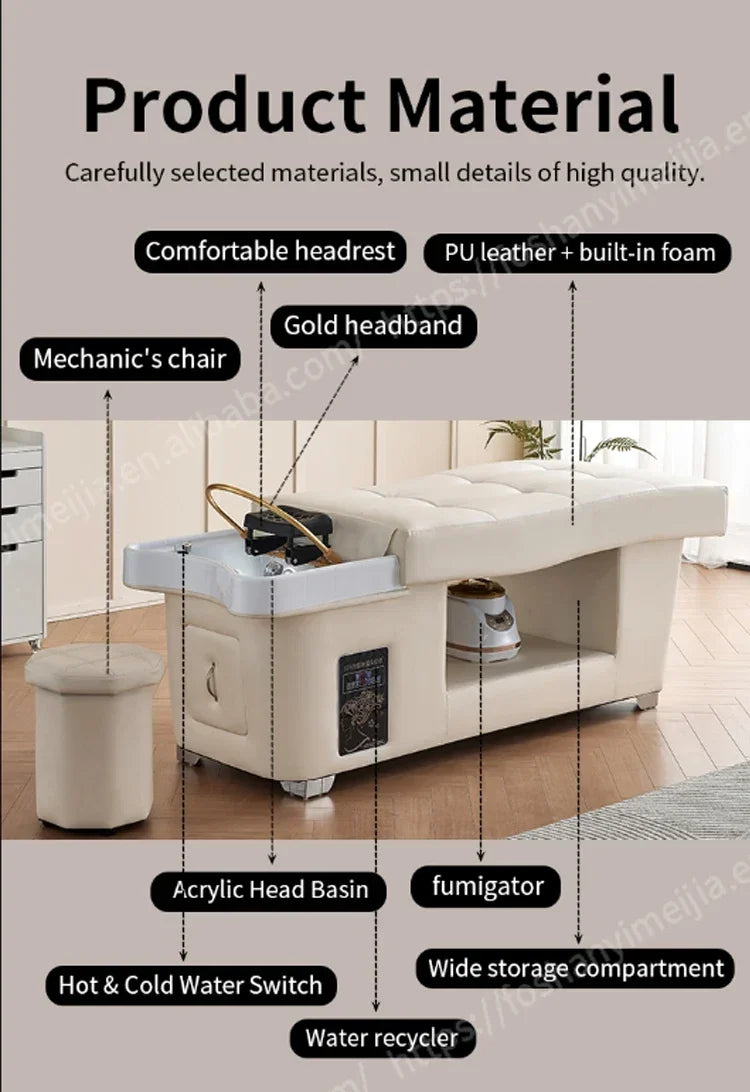 XinSheng Shampoo-Bett, Friseursalon, Betten, Kopf, SPA, Begasungsmaschine, Massagetisch, Freizeit- und Gesundheitsgeschäft, kommerzielle Möbel