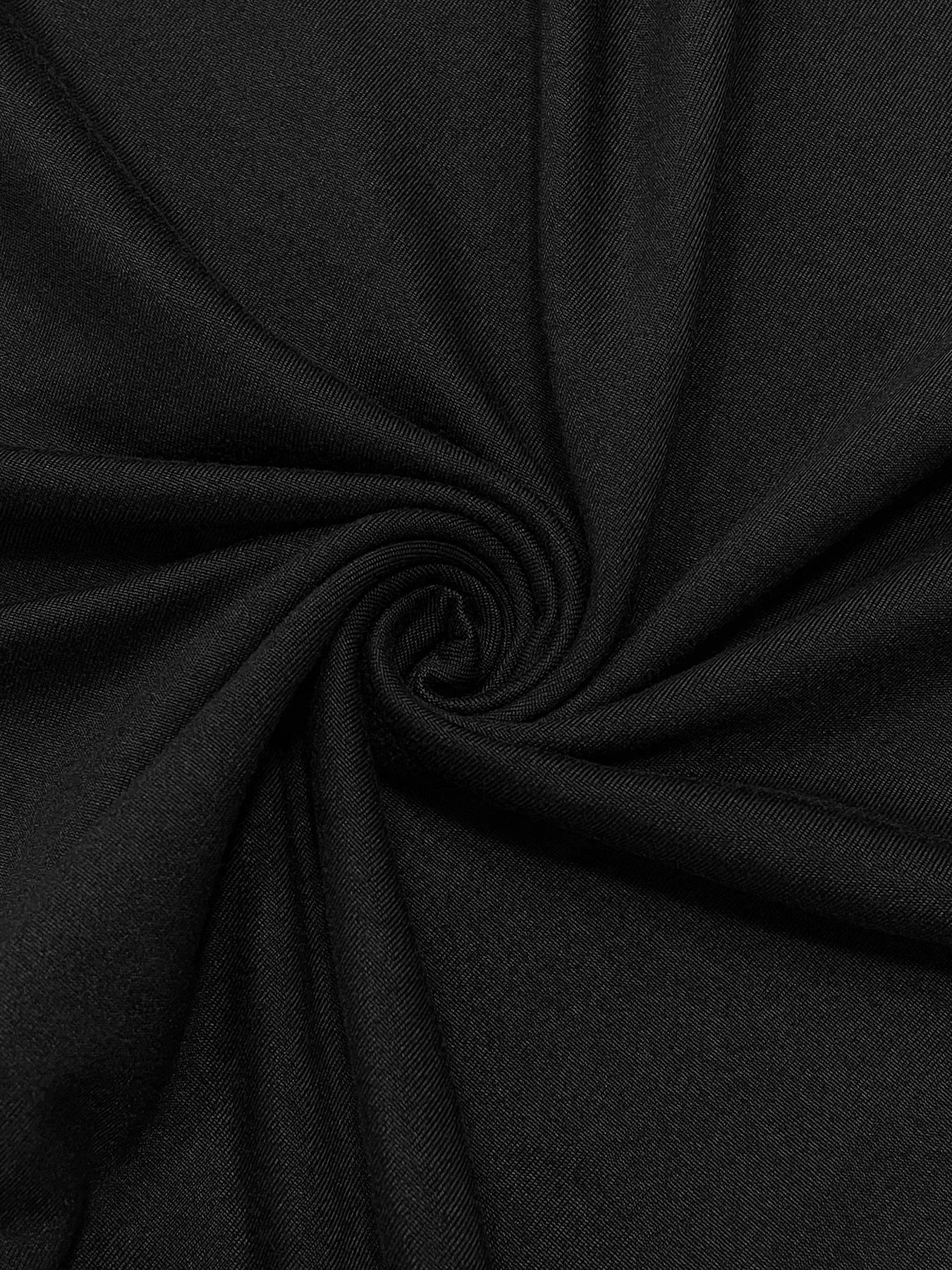 Solides, langärmliges, figurbetontes Damenkleid, schickes, einfaches, minimalistisches, lässiges, modisches, langes Kleid mit U-Ausschnitt, Damenbekleidung.