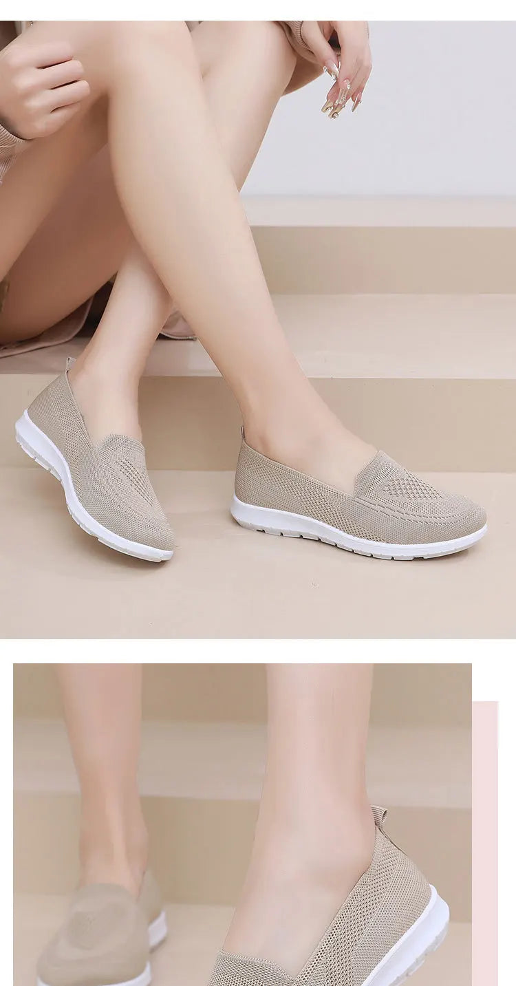 Women's Shoes Spring Summer Casual Breathable Chunky Sole Flat cheap shoes clearance.
