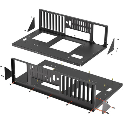 Open Air Computer PC Case, Test Bench Chassis ATX Open Mining Frame Computer Case, DIY PC Case Rack for ATX MATX ITX Motherboard.