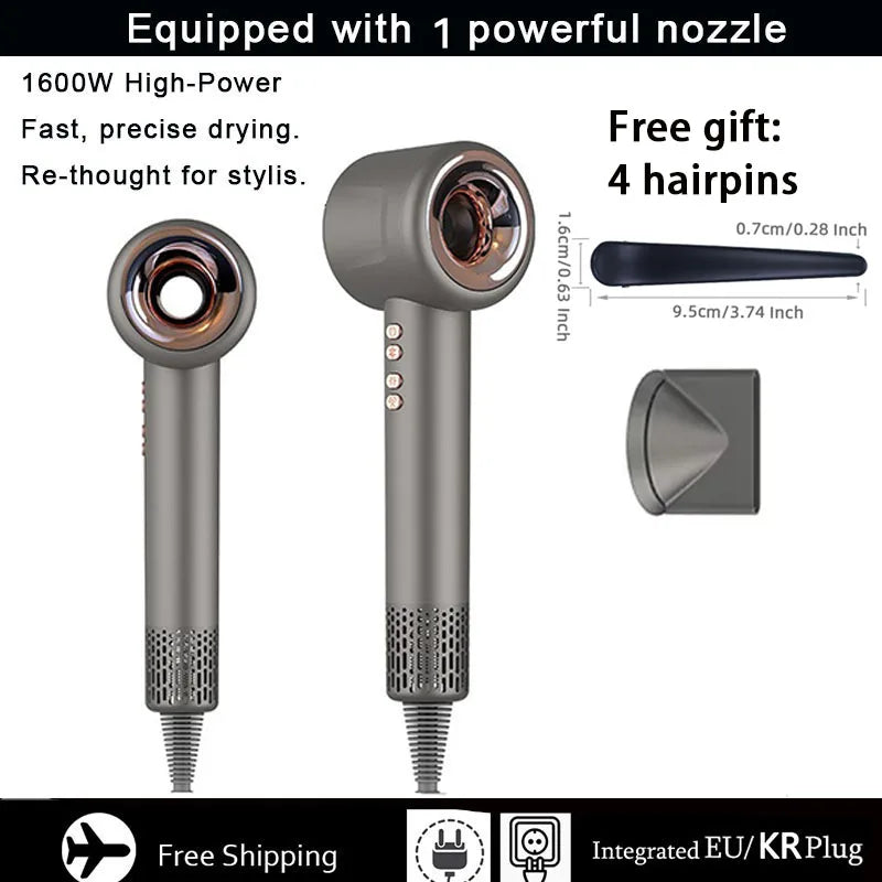 1600W Super Hair Dryer Leafless Hair dryer Personal Hair Care Styling Negative Ion Tool Constant Anion Electric Hair Dryers