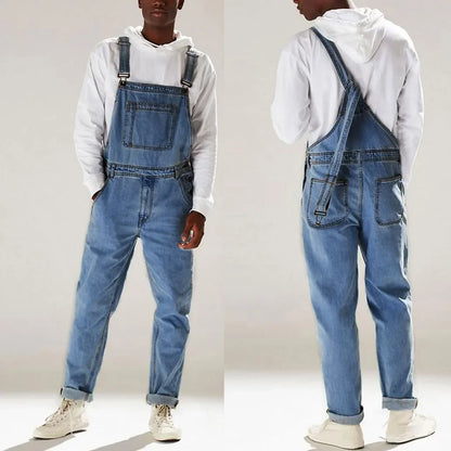 Männer Tasche Jeans Insgesamt Overall Streetwear Insgesamt Hosenträger Hosen Baggy Denim Harajuku Lose Hose Atmungsaktive Lange Hosen.