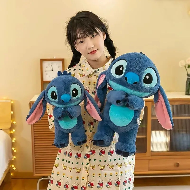 80cm Big Size Disney LILO & Stitch Anime Plush Stuffed Doll Room Plushies Pillow Kawaii Ornaments Children's Holiday Gifts.
