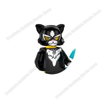 New Hot Series Gray Shark Boy Girls 3D Model DIY Building Bload Toys Classic Movie Children's Toys Gifts