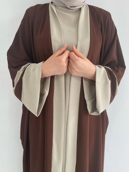 Eid Muslimisches Kleid und Abayas für Frauen, 2-teiliges Set, Musulman Ensembles Marokko, Ramadan-Kaftan, Abaya, Kaftan, Dubai, arabische lange Robe 2024.