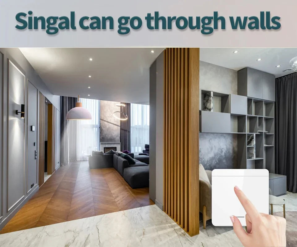 Tuya Smart WiFi Schalter Für LED Beleuchtung 1/2/3 Gang RF433MHz Drahtlose Panel Schalter Smart Leben APP Alexa google Home Voice Control.