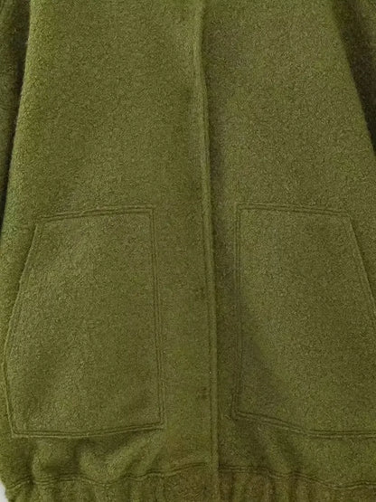 TRAFZR Damenjacken Frühling 2023, elegantes Fleece, Vintage, neue Oberbekleidung, Langarm, Harajuku, Y2k, Streetwear, Bomberjacken