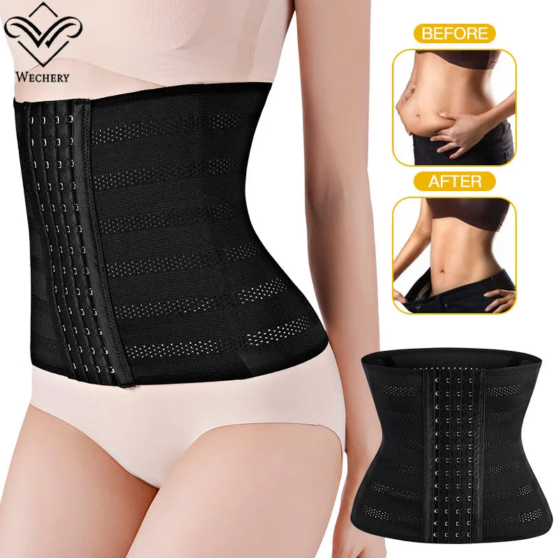Women's Underwear Mesh Breathable Waist Trainer Shapers Original Colombian Abdomen Control Girdles Woman Steel Bones Shapewear.