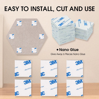 TOUO High Density Acoustic Panel 12pcs Soundproofing Panels Studio Acoustic Treatment Wall Sound Absorbing Bedroom Decoration