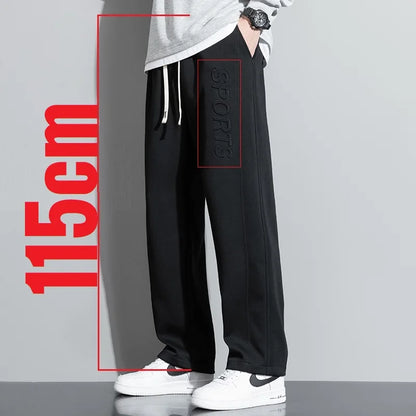 Extra Long leg Length Men's Tall Pants Elastic Waist Sweatpant Male Black Stretch Sport Jogger Trouser 190 Cm 195 107 115 200cm