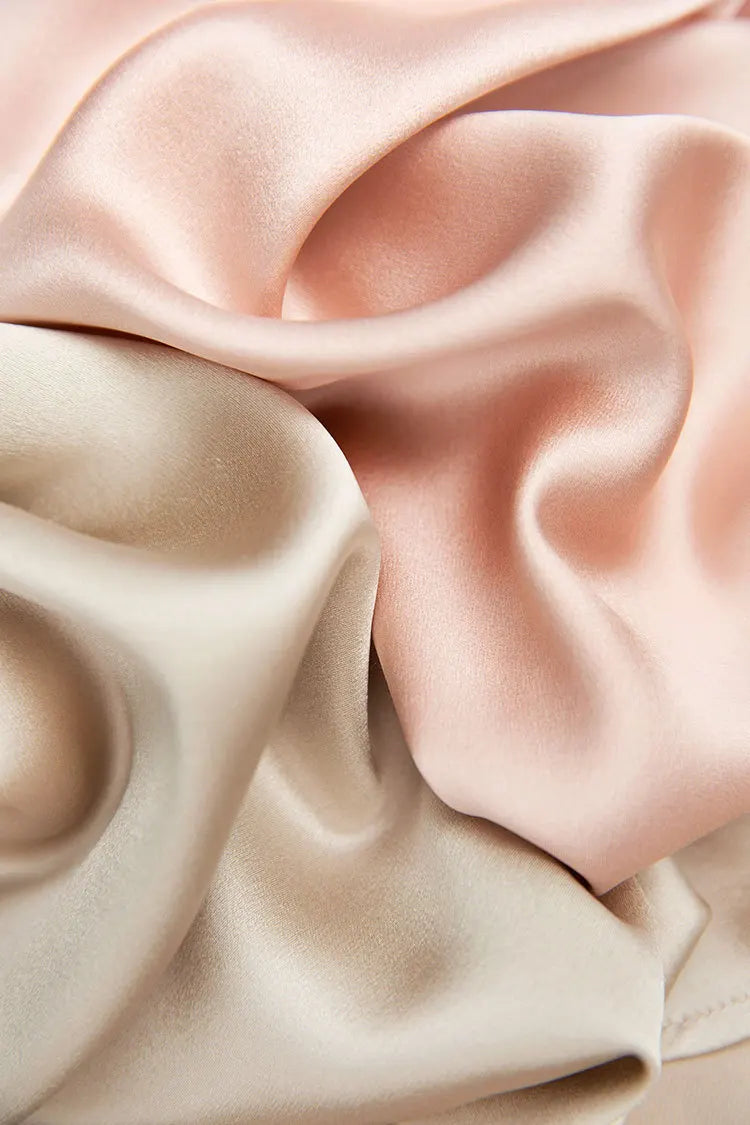 Women's French Style High Quality 40 MM Heavy Office Lady Solid Satin Silk Long Sleeve Shirt Ladies' Blouse.