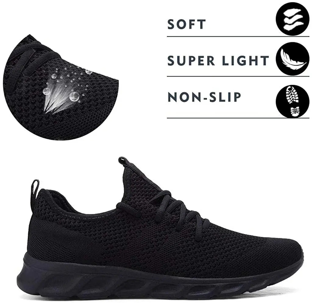 2024 Trend men's casual shoes light sneaker white large size outdoor breathable mesh fashion sports black running tennis shoes