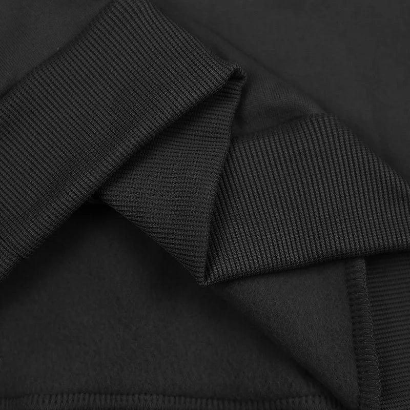 Pullover Hoodie Set Reißverschluss Multi-Pocket Pullover Herren Sport Casual Top Zweiteiliges Set