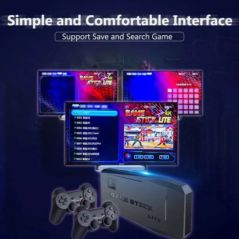 M8 4K Video Game Console Built-in 20000 Games Wireless Controller Gamepad Retro Handheld Game Player For PS1 Dropshipping.